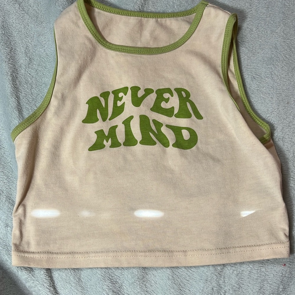 tan “never mind” xs tank